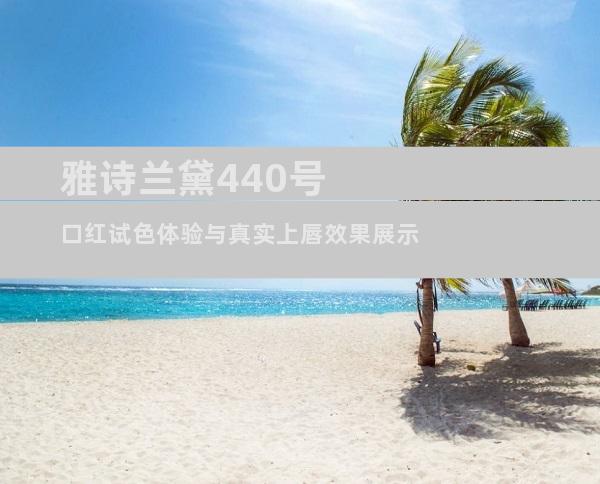 雅诗兰黛440号口红试色体验与真实上唇效果展示