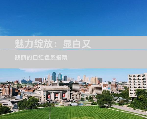 魅力绽放：显白又靓丽的口红色系指南